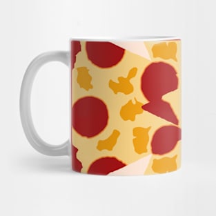 pizza slice on plate Mug